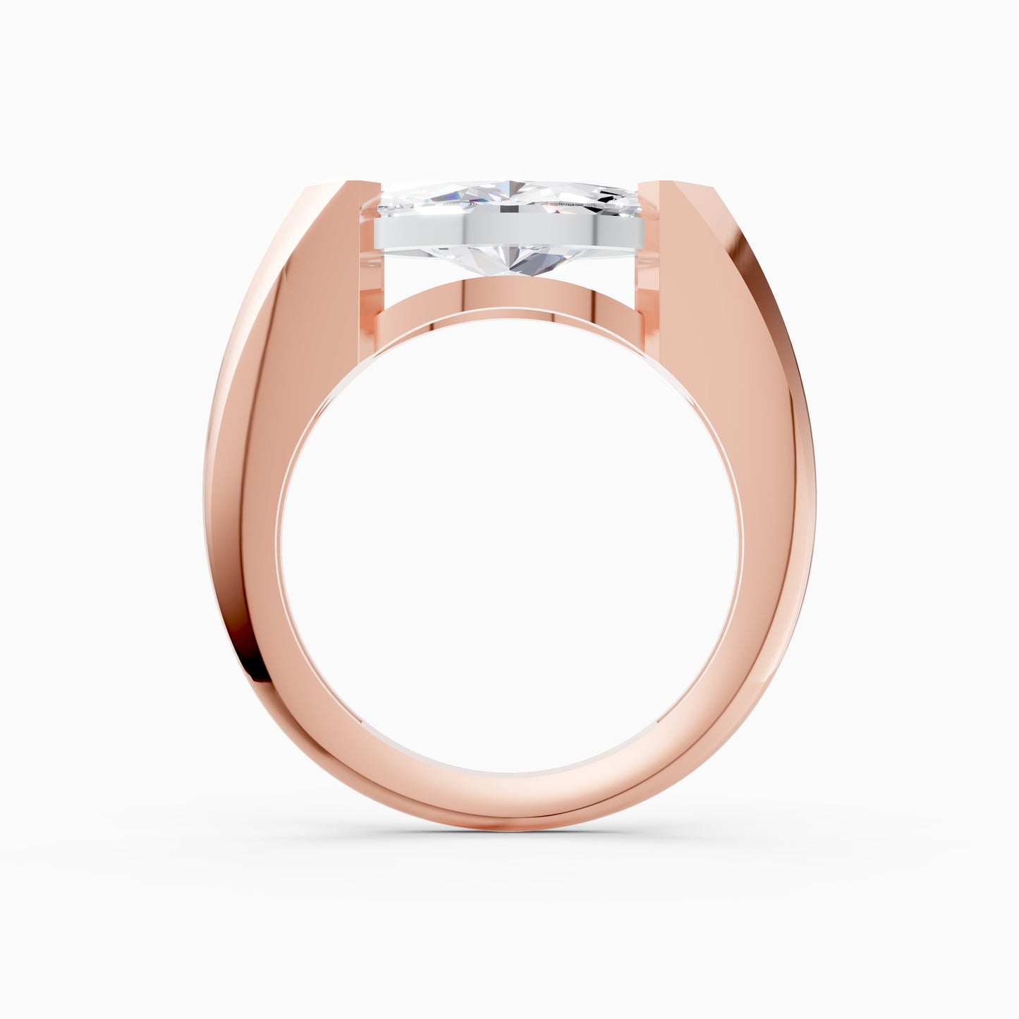 Sleek Marquise Flush Ring