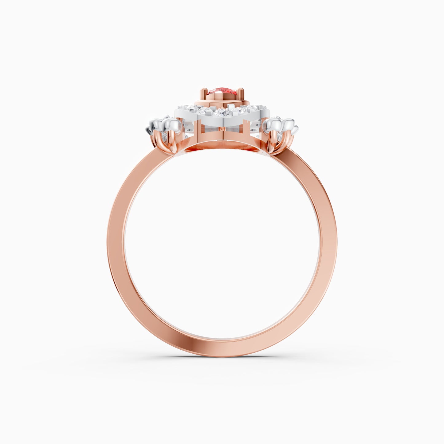 The Scarlet Tiara Pear Ring