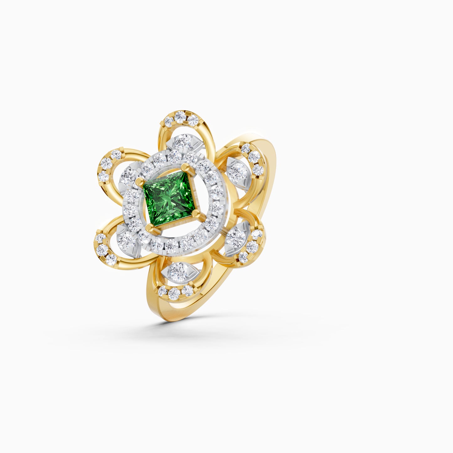 Green Clover Elegance Ring