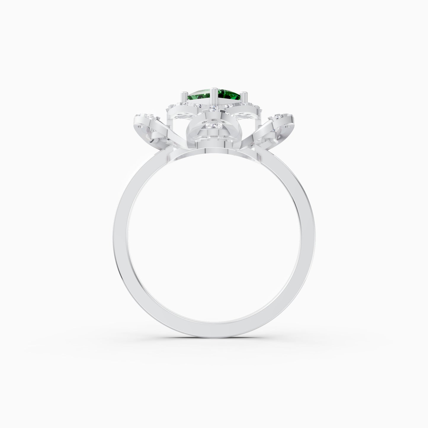 Green Clover Elegance Ring