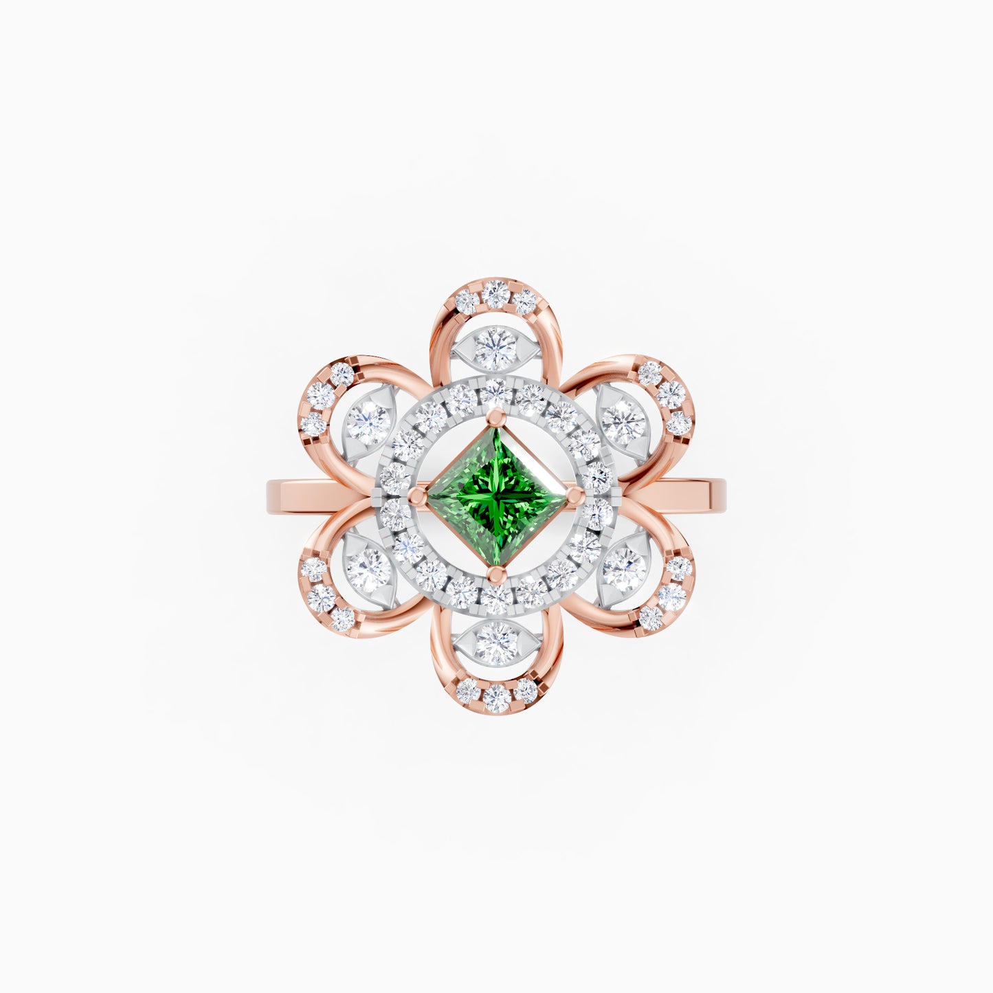 Green Clover Elegance Ring