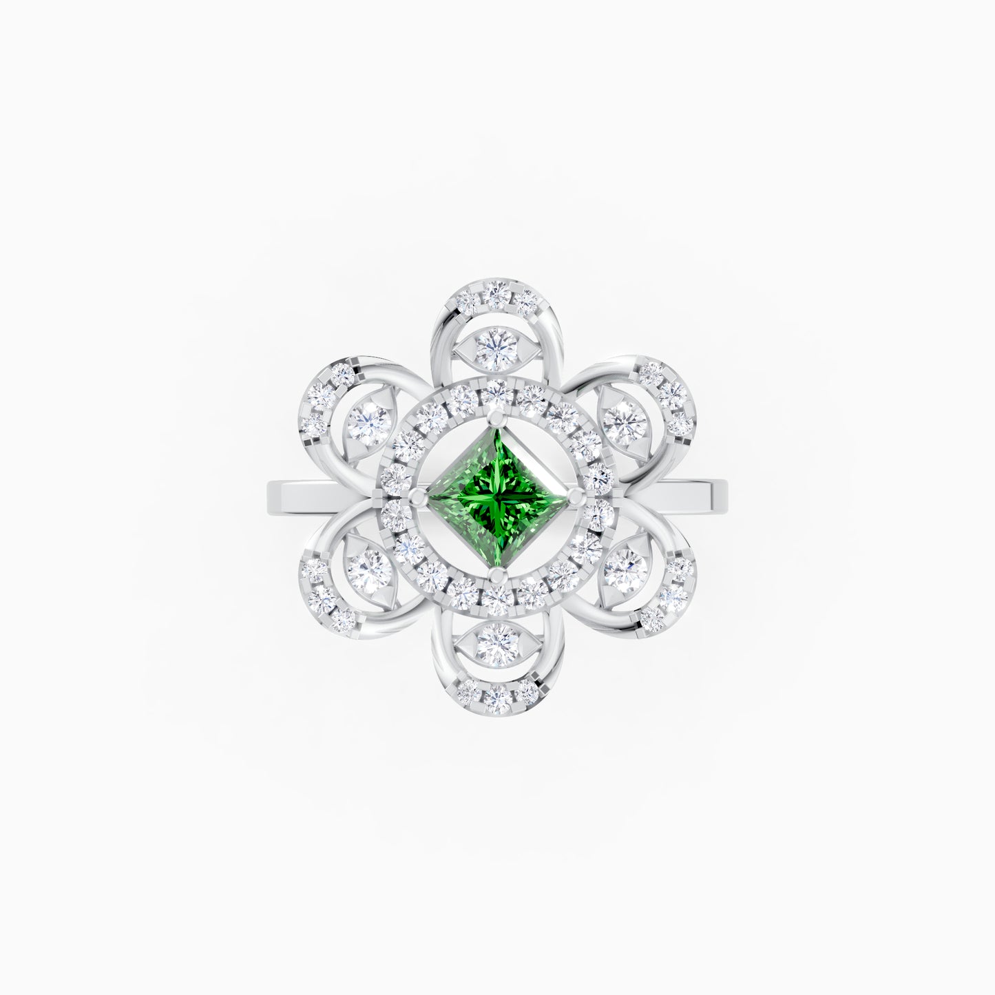 Green Clover Elegance Ring