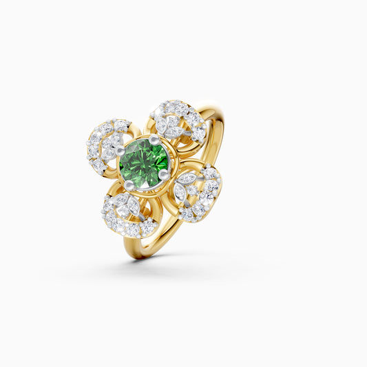 The Round Diamond Filigree Flower