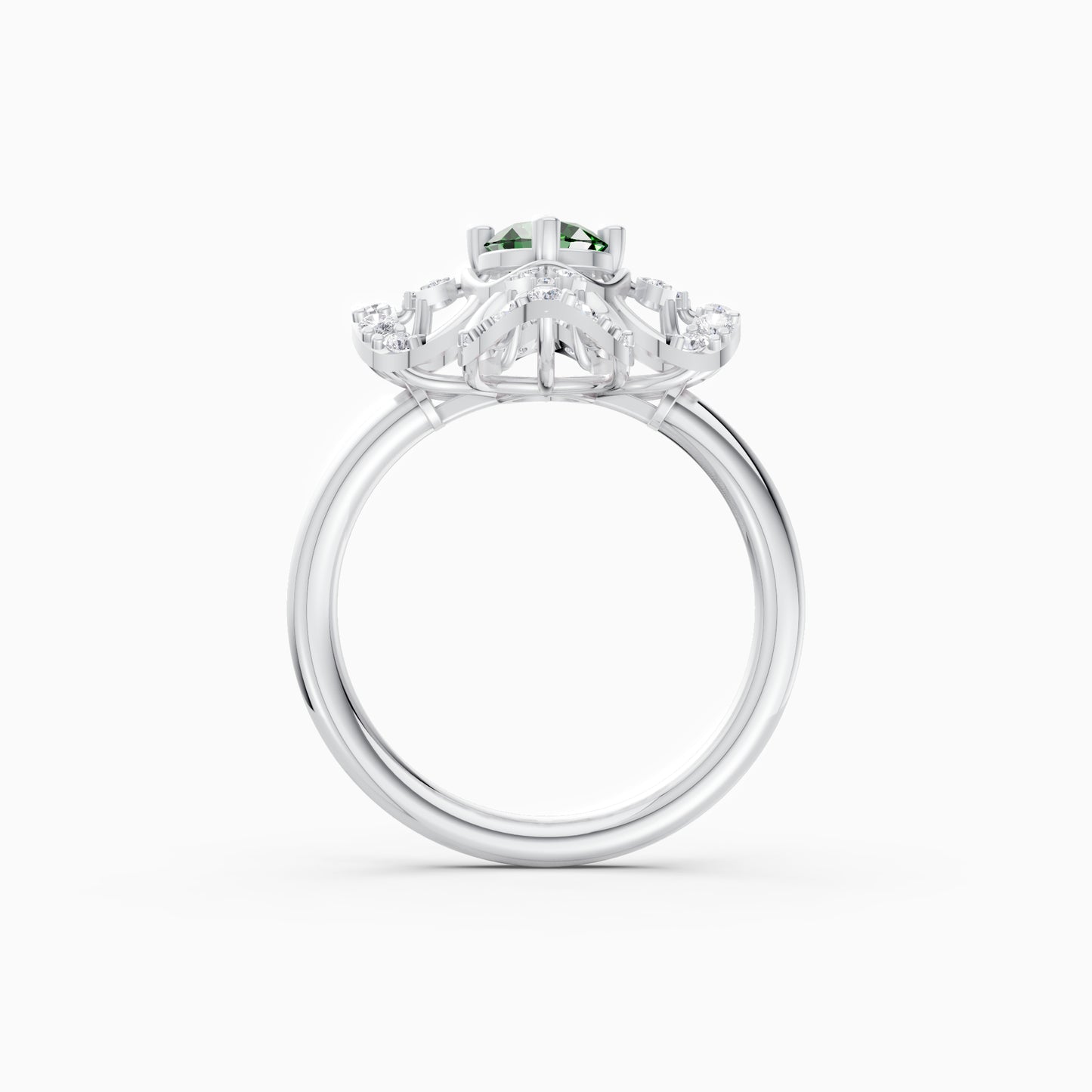 The Round Diamond Filigree Flower