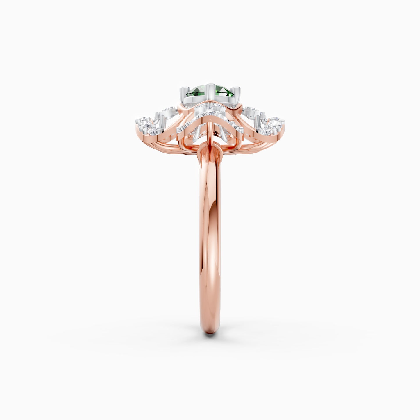 The Round Diamond Filigree Flower