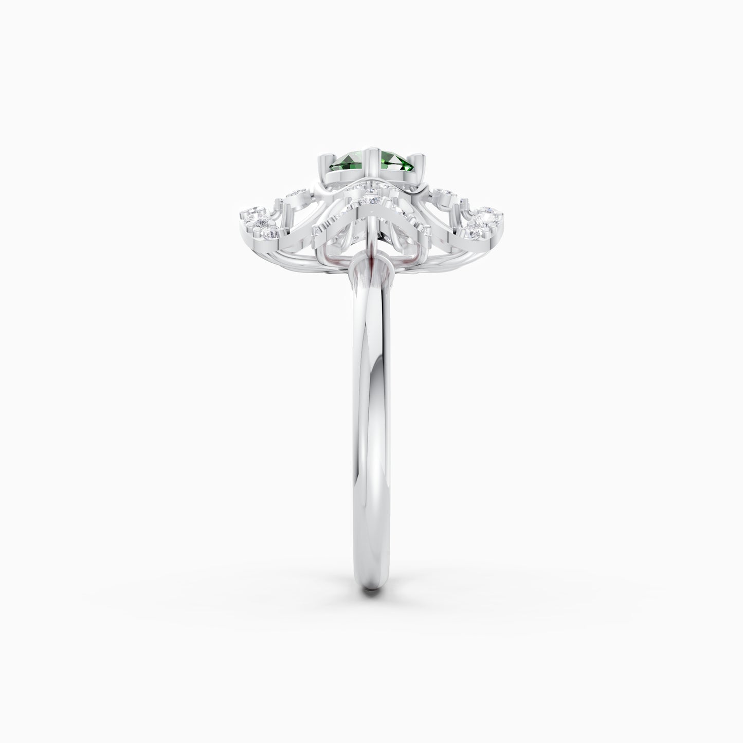 The Round Diamond Filigree Flower