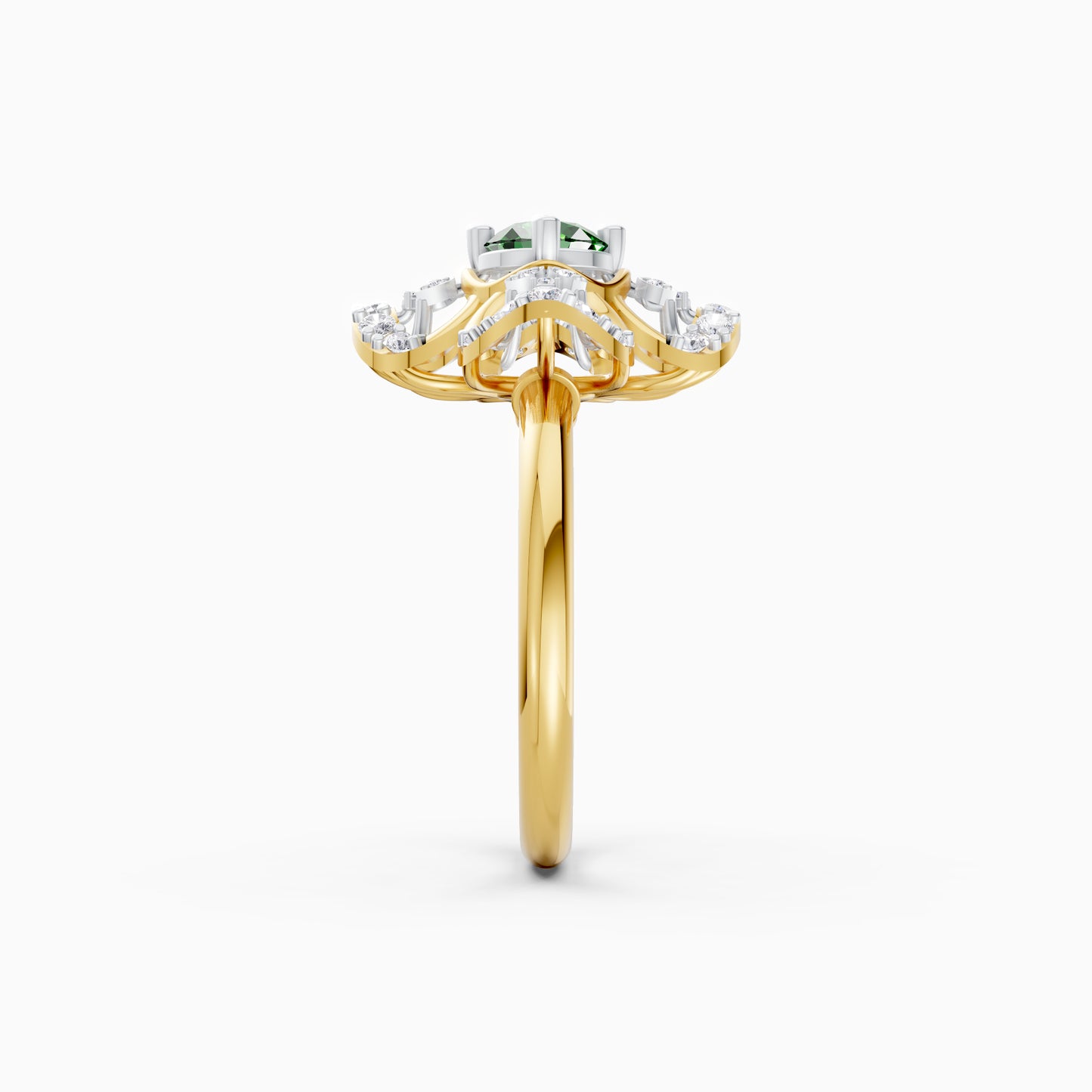 The Round Diamond Filigree Flower