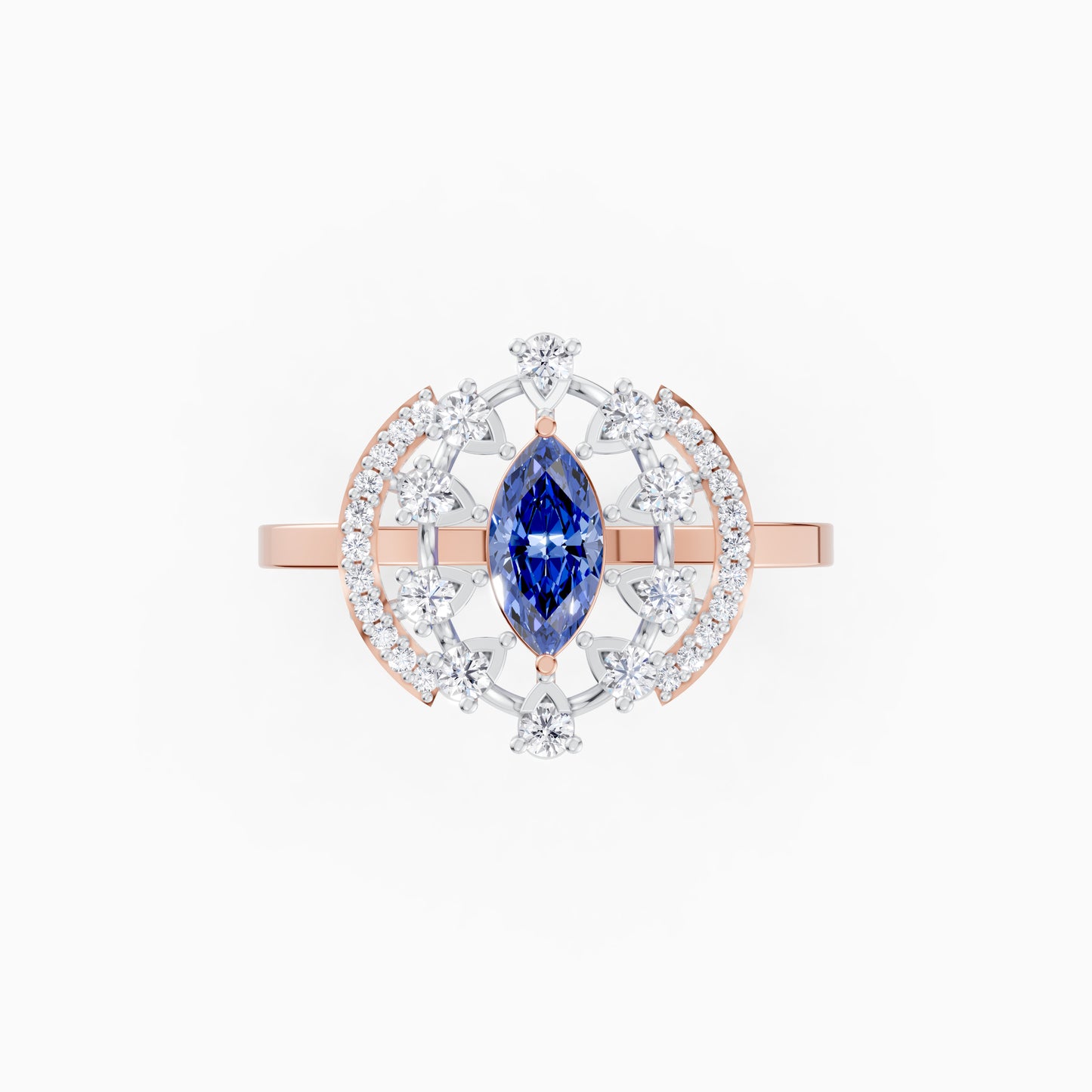 The Sapphire-Hued Marquise Archway