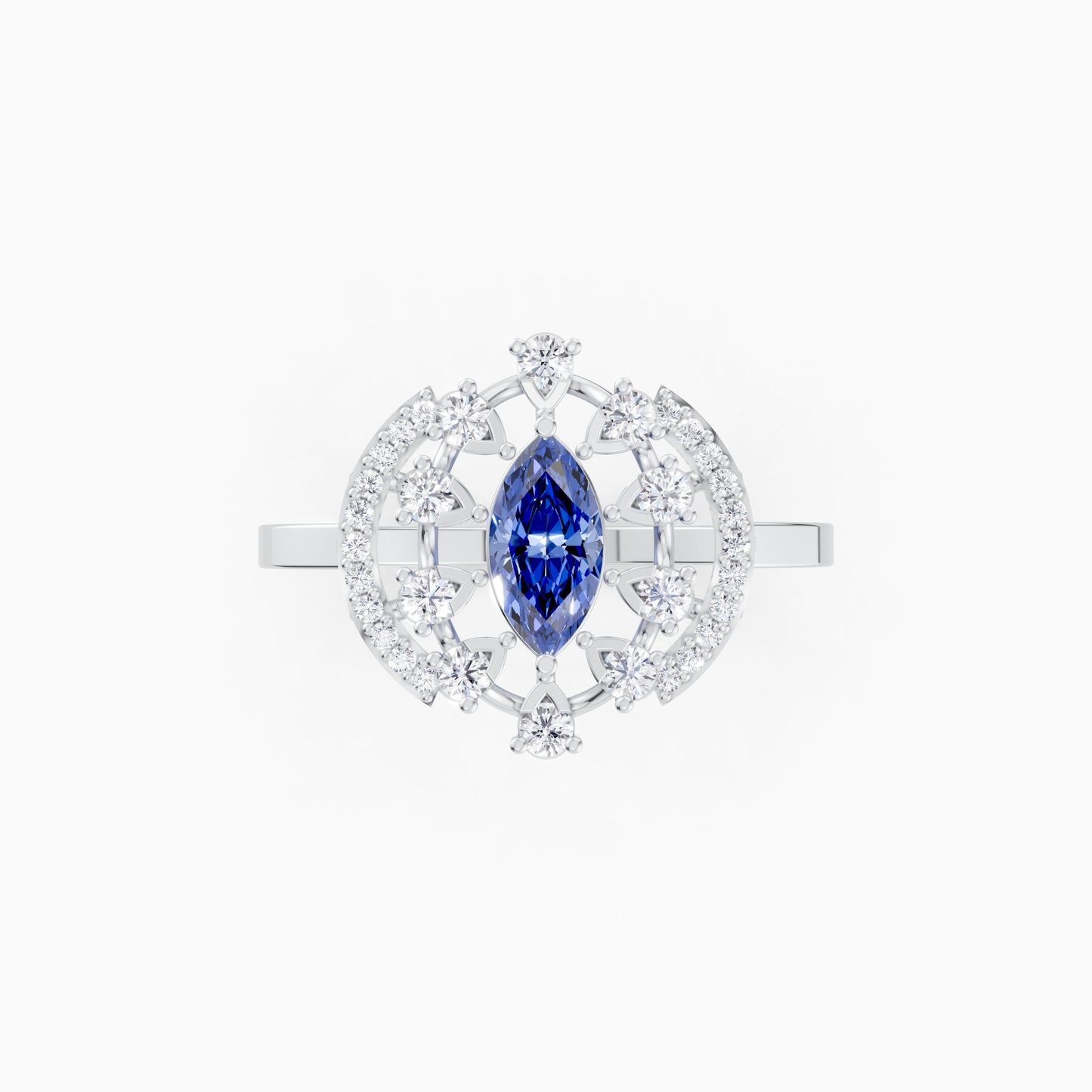 The Sapphire-Hued Marquise Archway