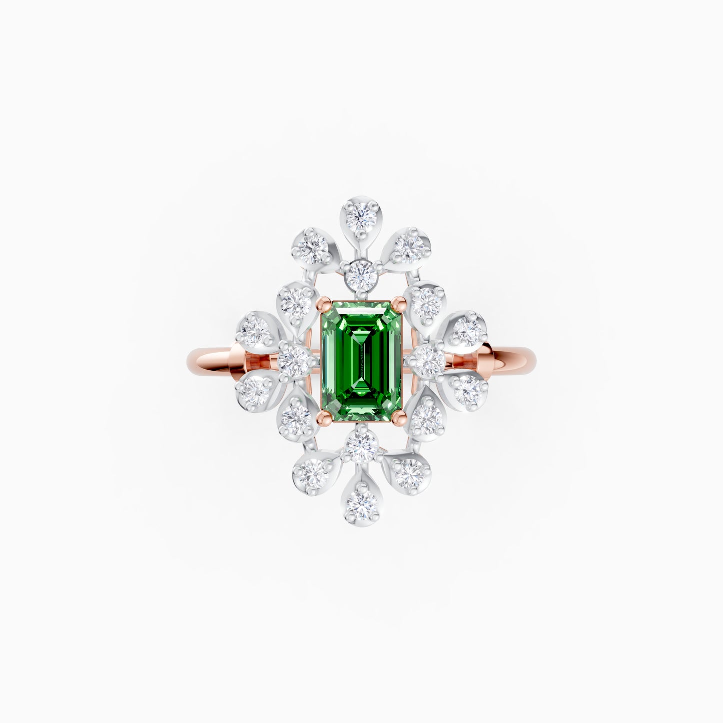 The Round & Emerald-Cut Lattice