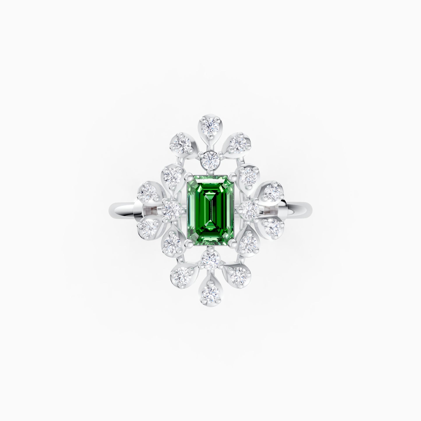 The Round & Emerald-Cut Lattice