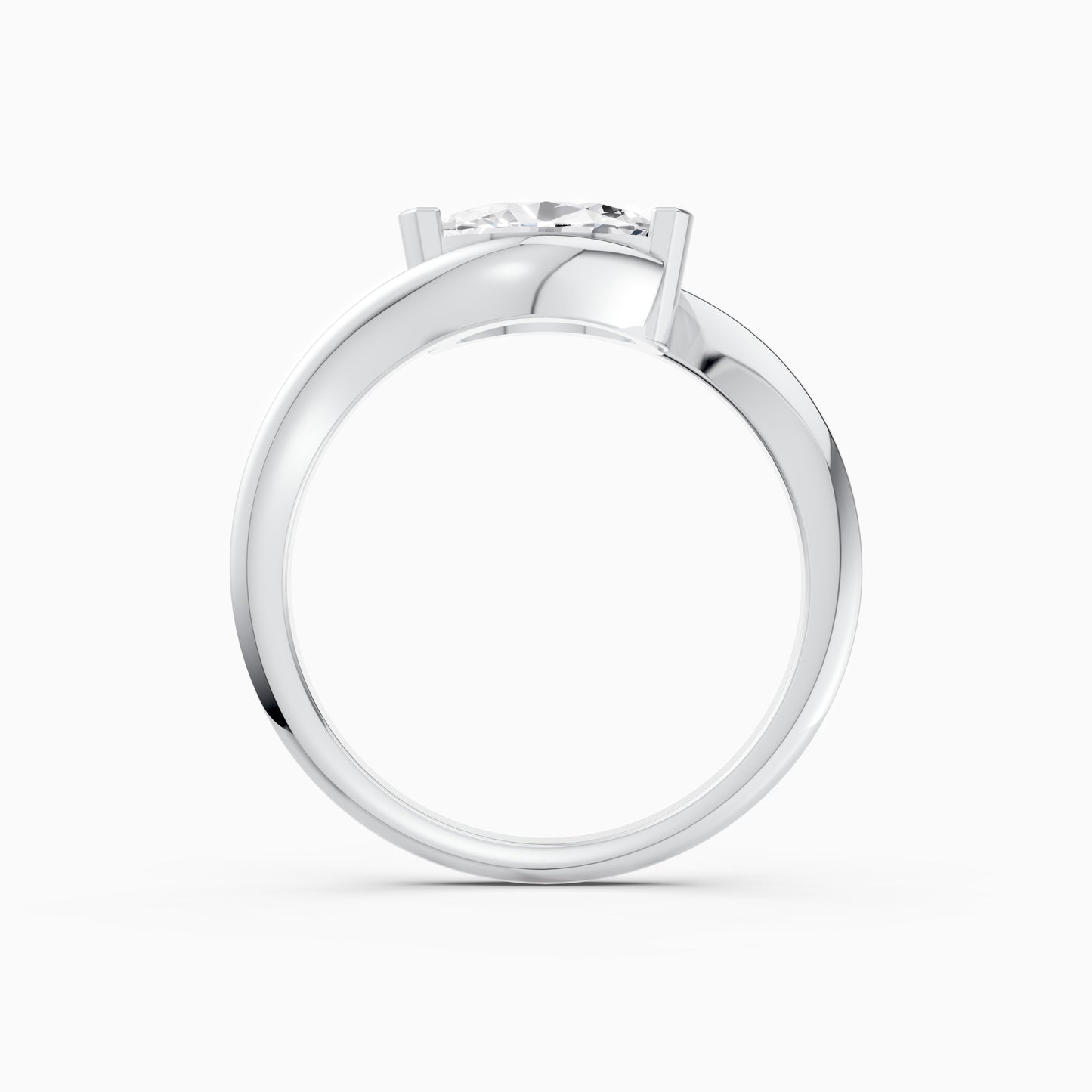 The Mira Half-Bezel Ring