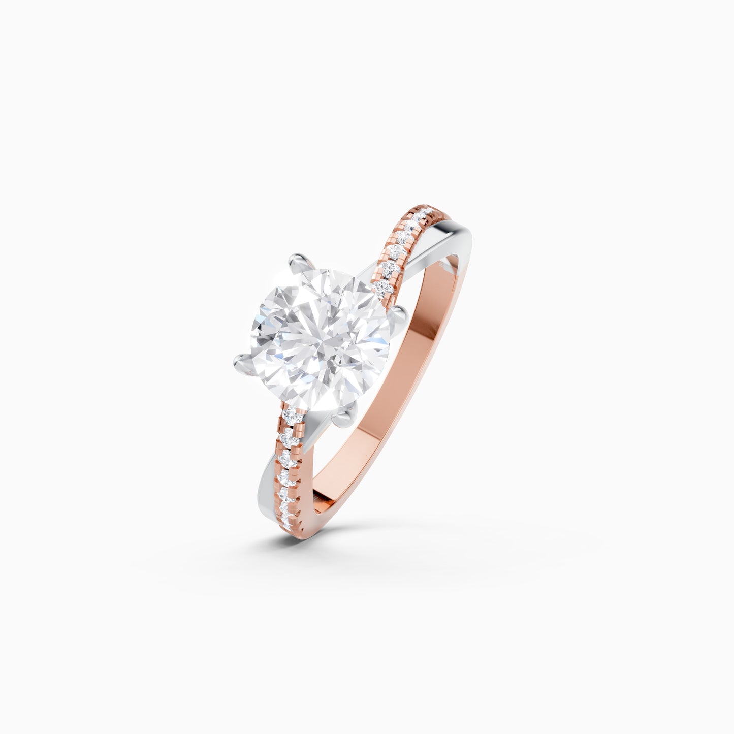 The Entwined Solitaire Ring