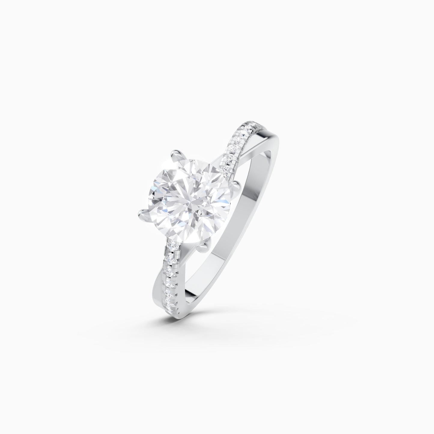 The Entwined Solitaire Ring
