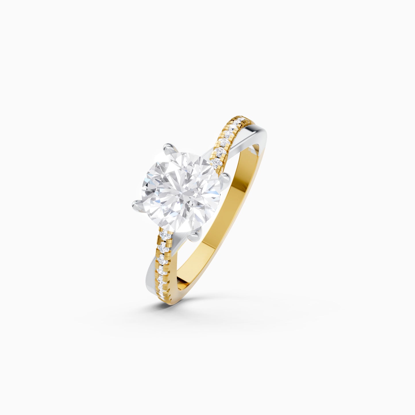 The Entwined Solitaire Ring
