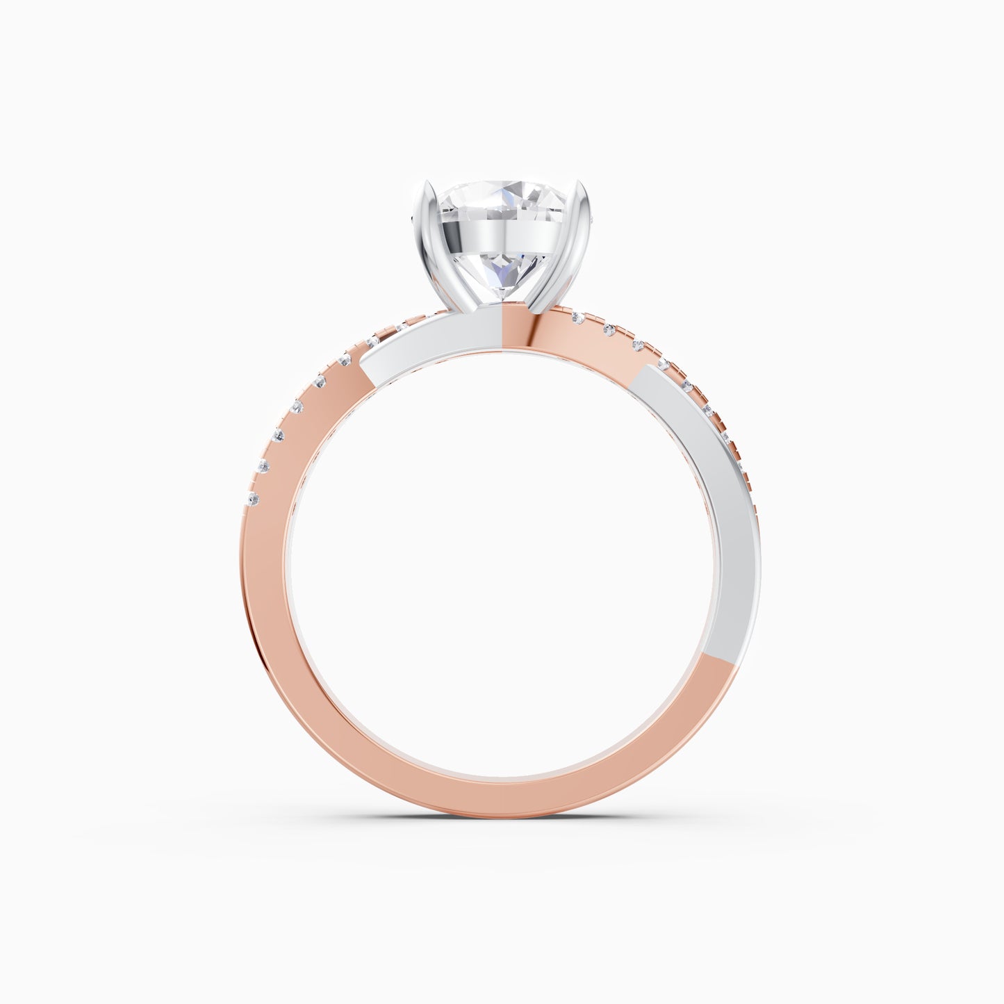 The Entwined Solitaire Ring