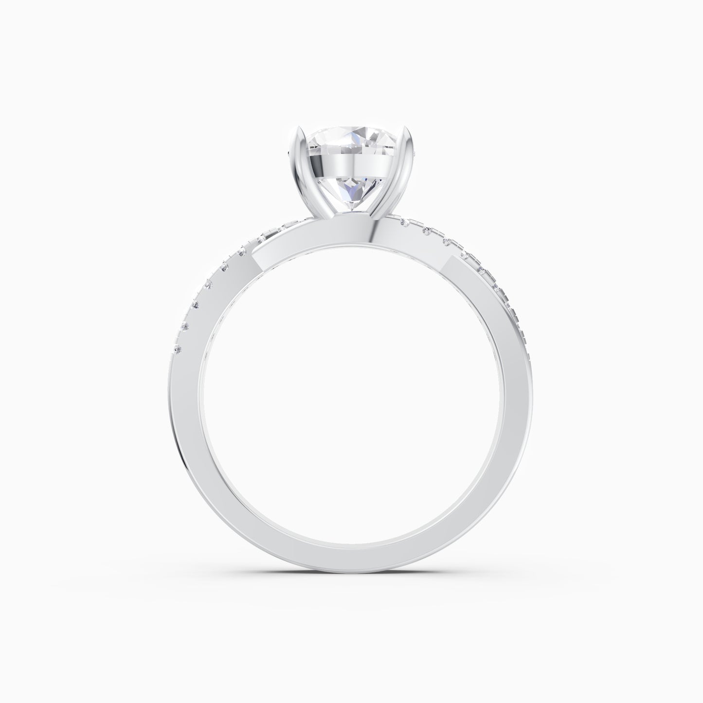 The Entwined Solitaire Ring
