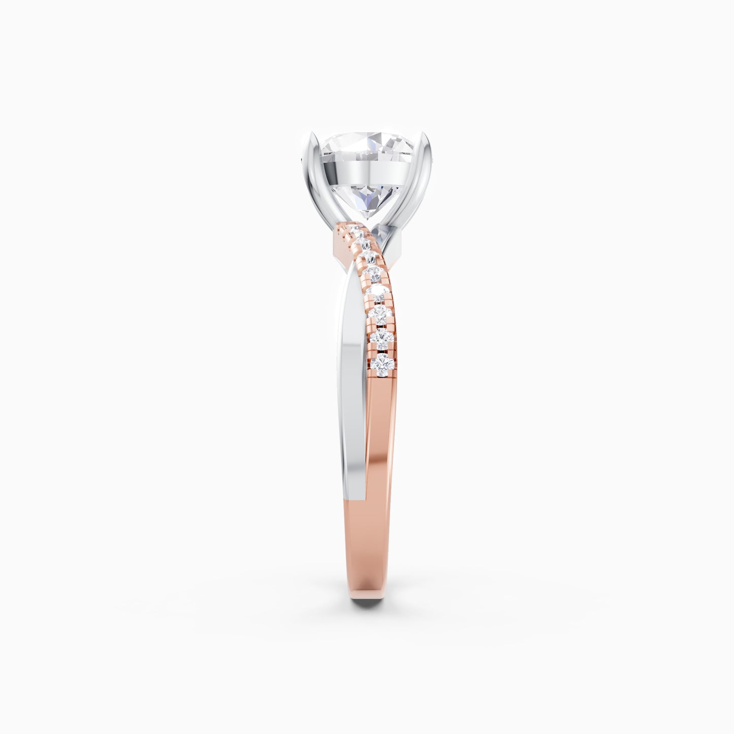 The Entwined Solitaire Ring