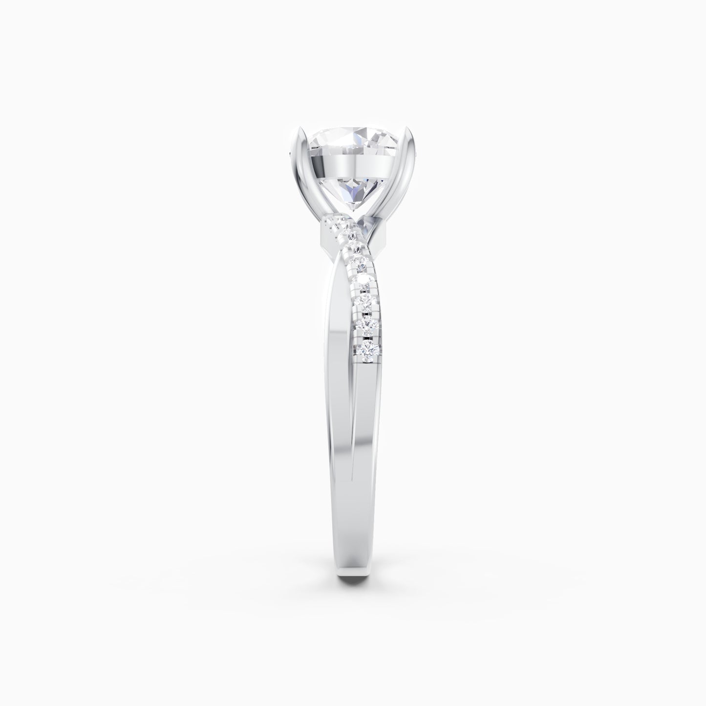 The Entwined Solitaire Ring