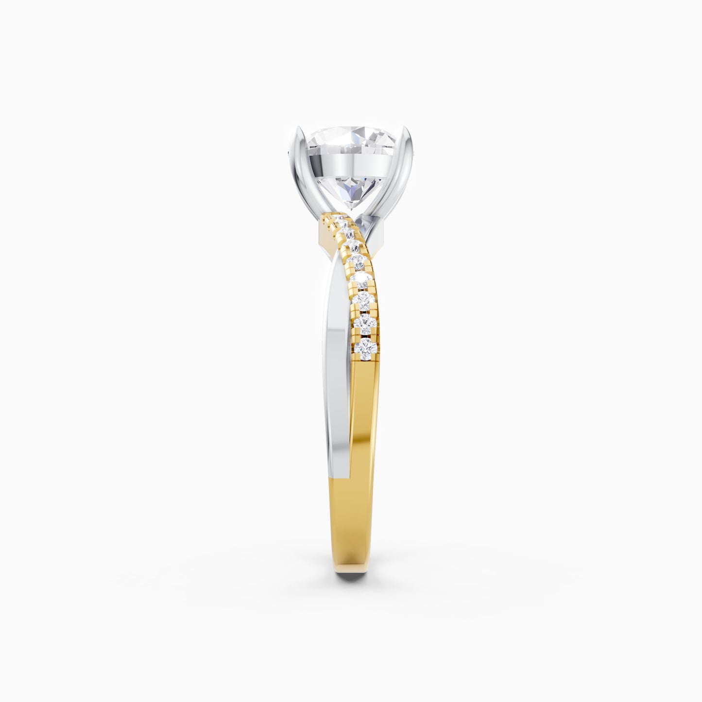 The Entwined Solitaire Ring