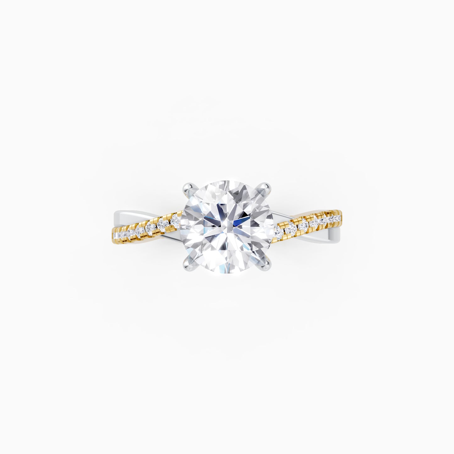 The Entwined Solitaire Ring