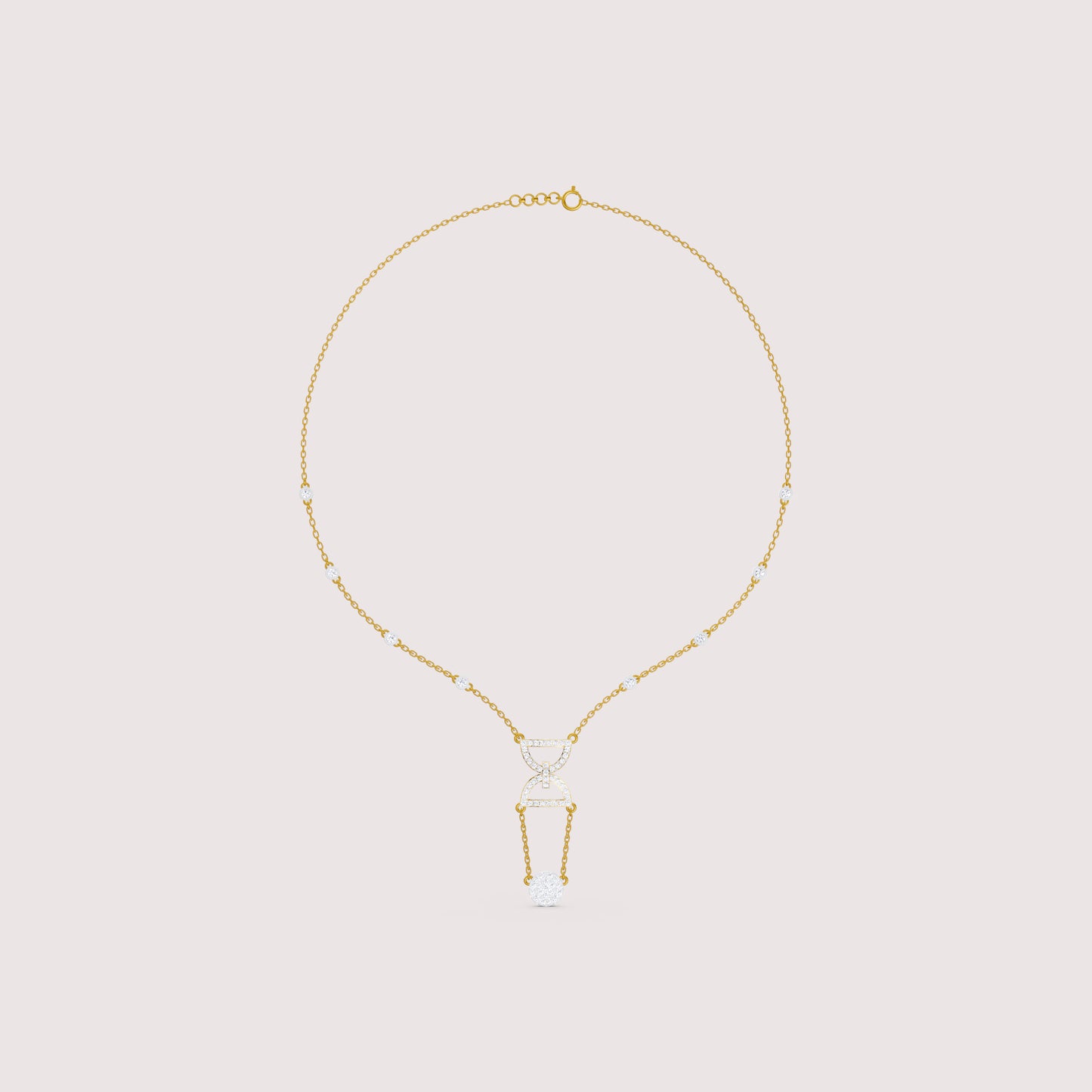 The Round-Cut Infinite Hourglass Drop