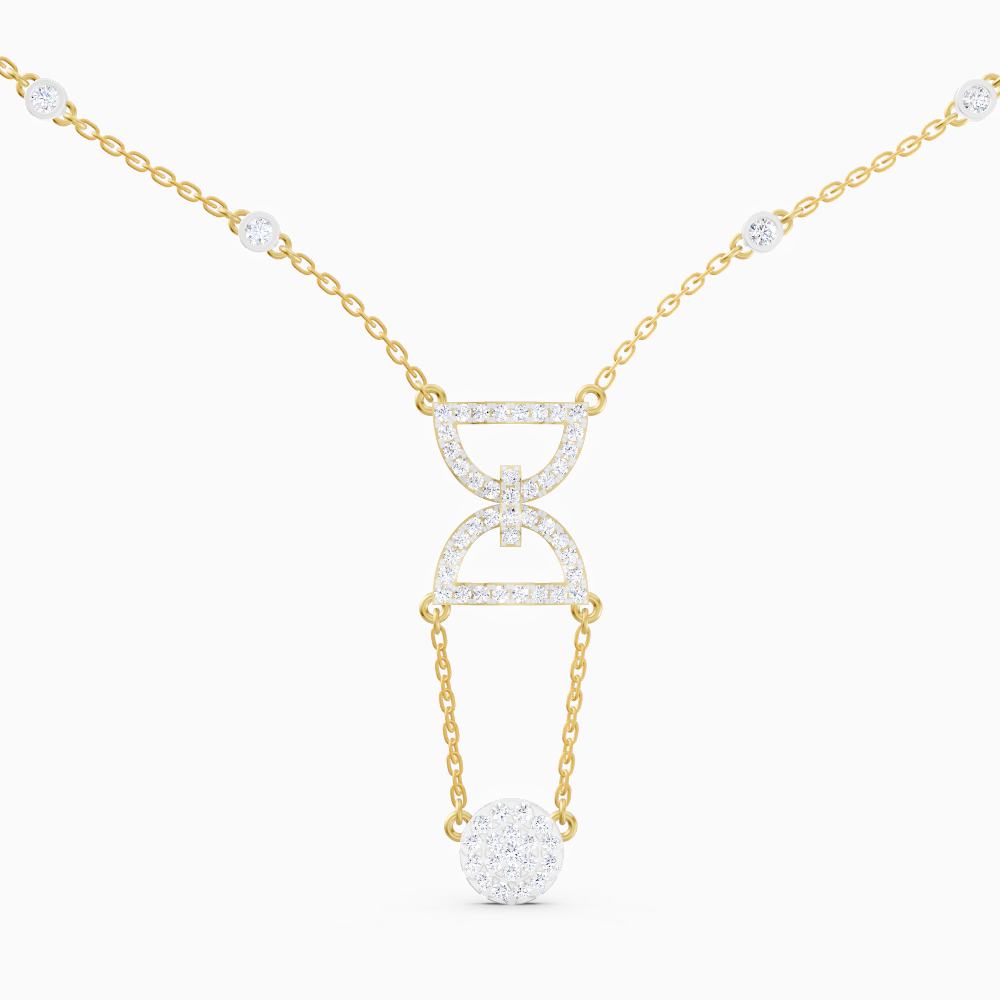 The Round-Cut Infinite Hourglass Drop - 18KT