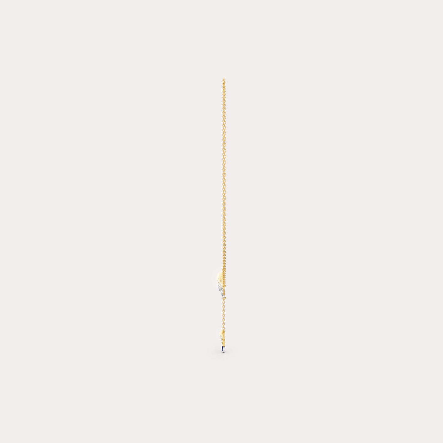 Round-Cluster Blossom & Tiered Pear-Cut Pendant