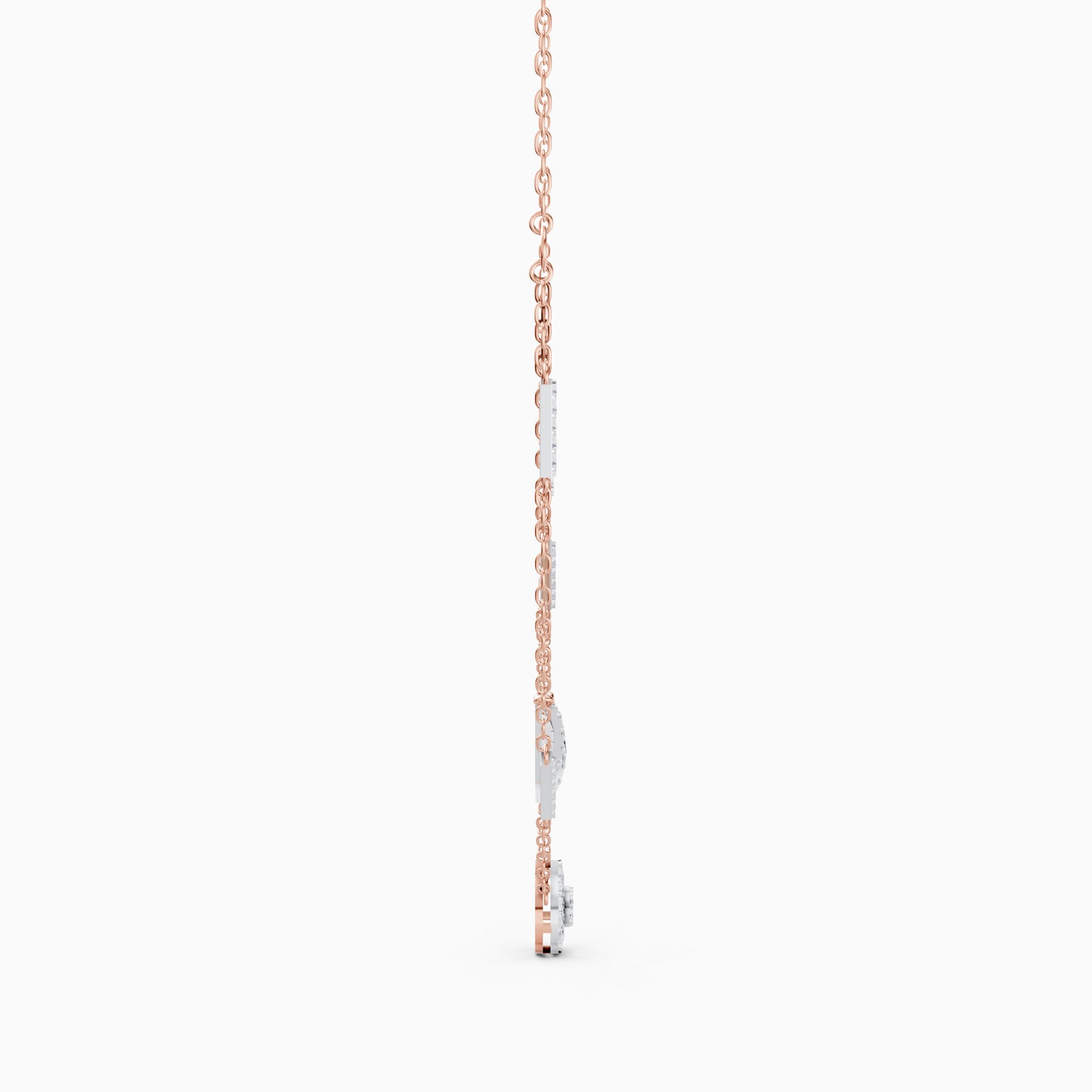 The Round-Cut Multi-Bar Station & Geometric Target Necklace