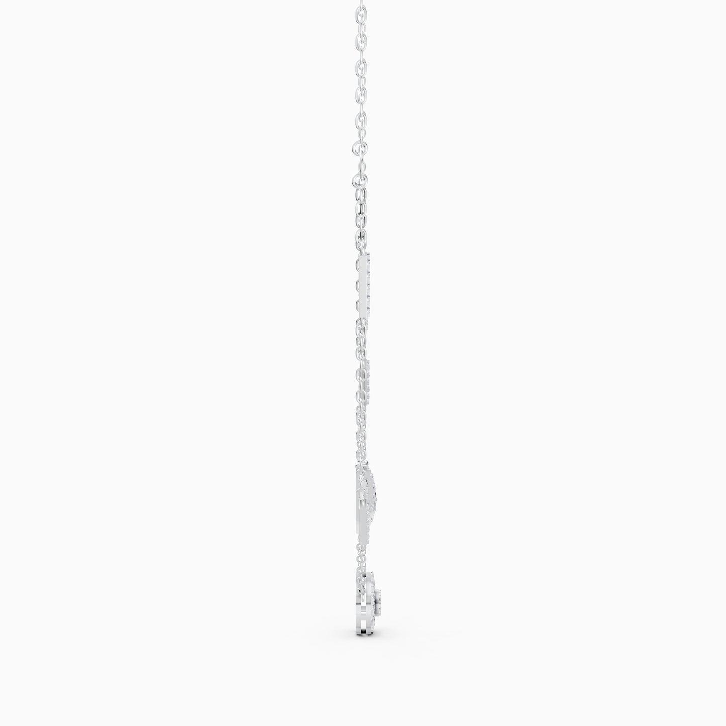 The Round-Cut Multi-Bar Station & Geometric Target Necklace