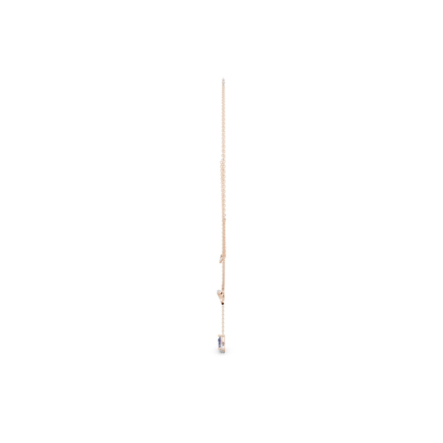 The Interlocking Round-Diamond Ribbon & Pear Cascade