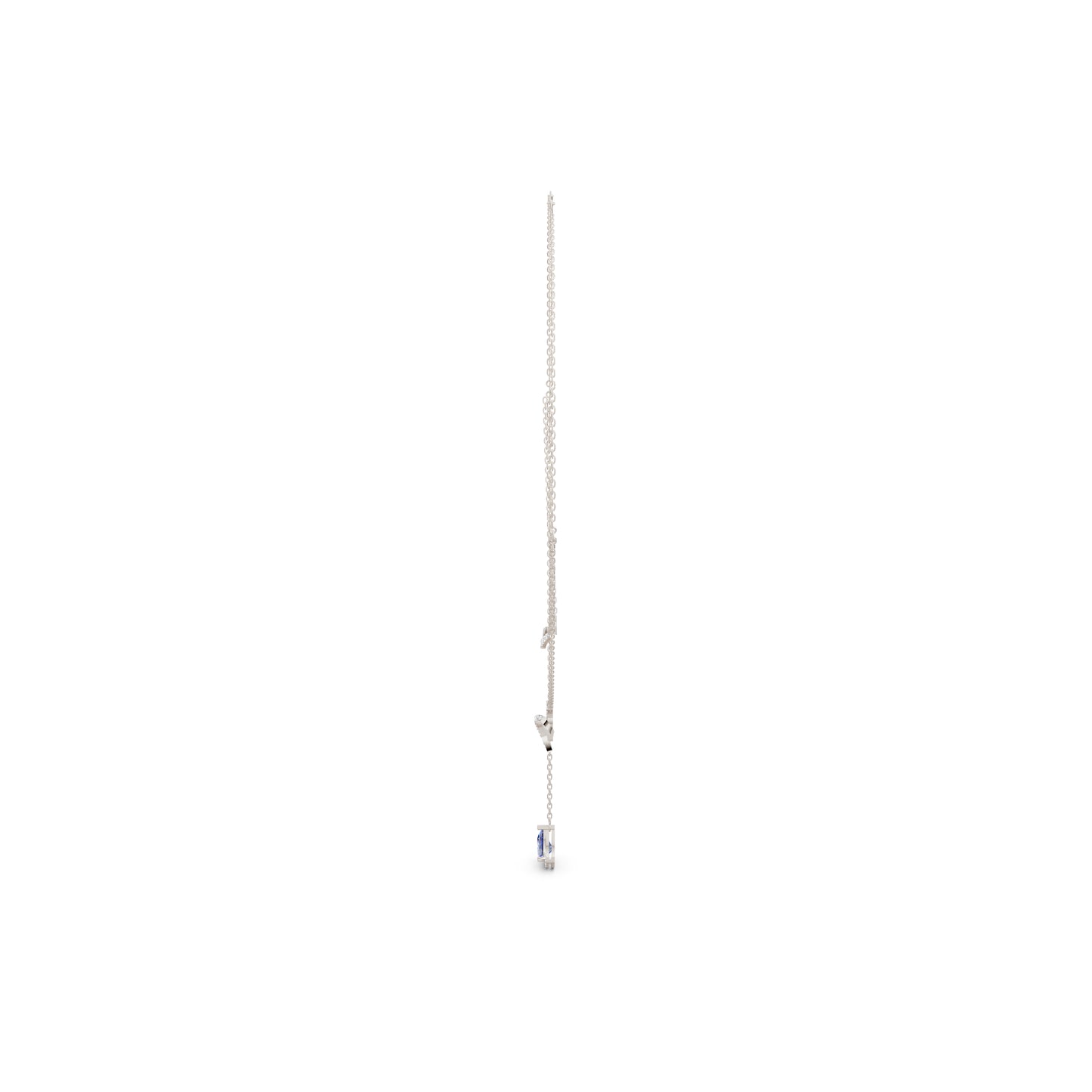 The Interlocking Round-Diamond Ribbon & Pear Cascade