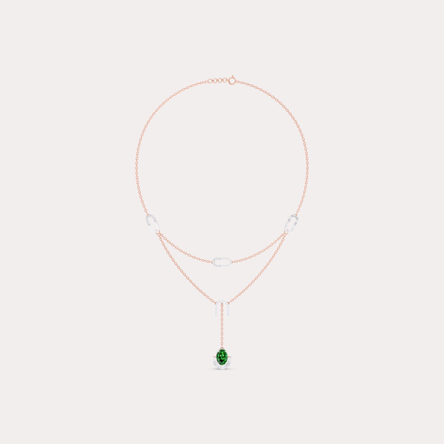 The Oval-Cut Solitaire & Layered Horseshoe Archway
