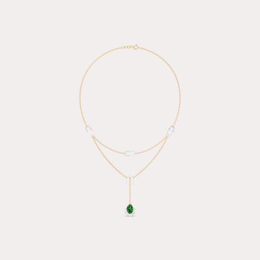 The Oval-Cut Solitaire & Layered Horseshoe Archway