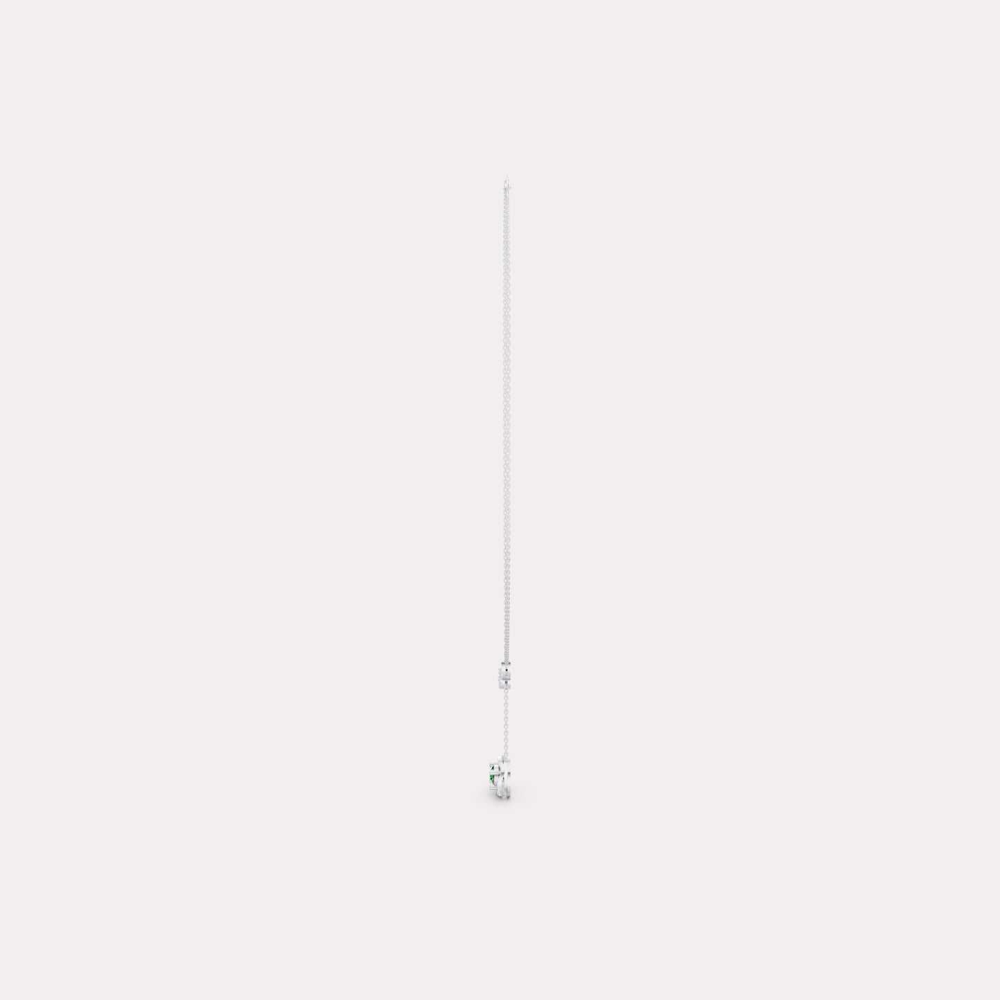 The Round-Cut Solitaire Halo & Diamond Wing Pendant