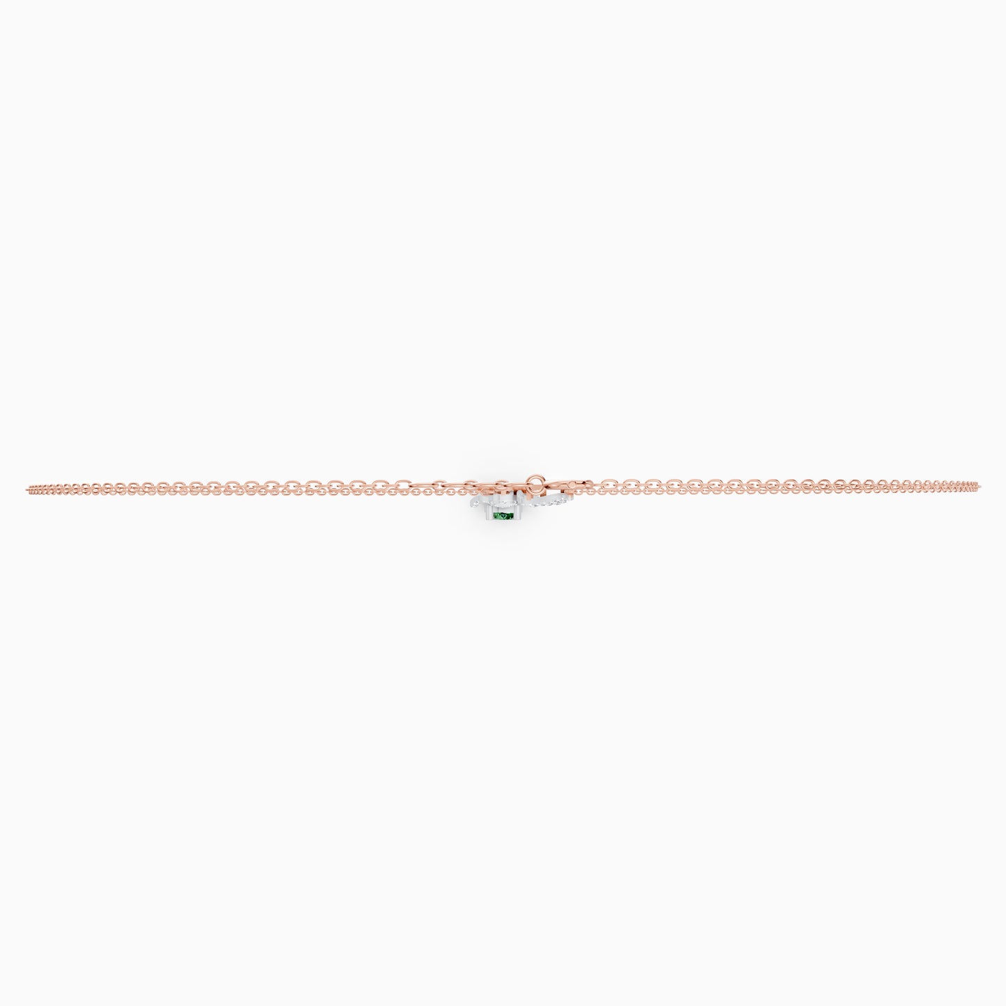 The Round-Cut Solitaire Halo & Diamond Wing Pendant