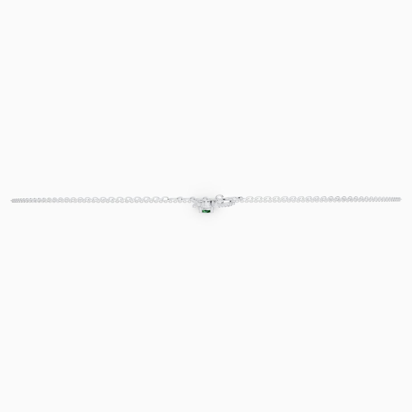 The Round-Cut Solitaire Halo & Diamond Wing Pendant
