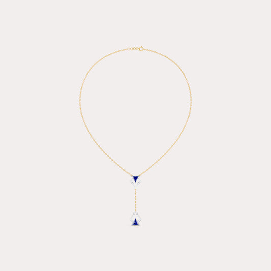 The Modern Triangle-Cut Canopy Lariat Necklace