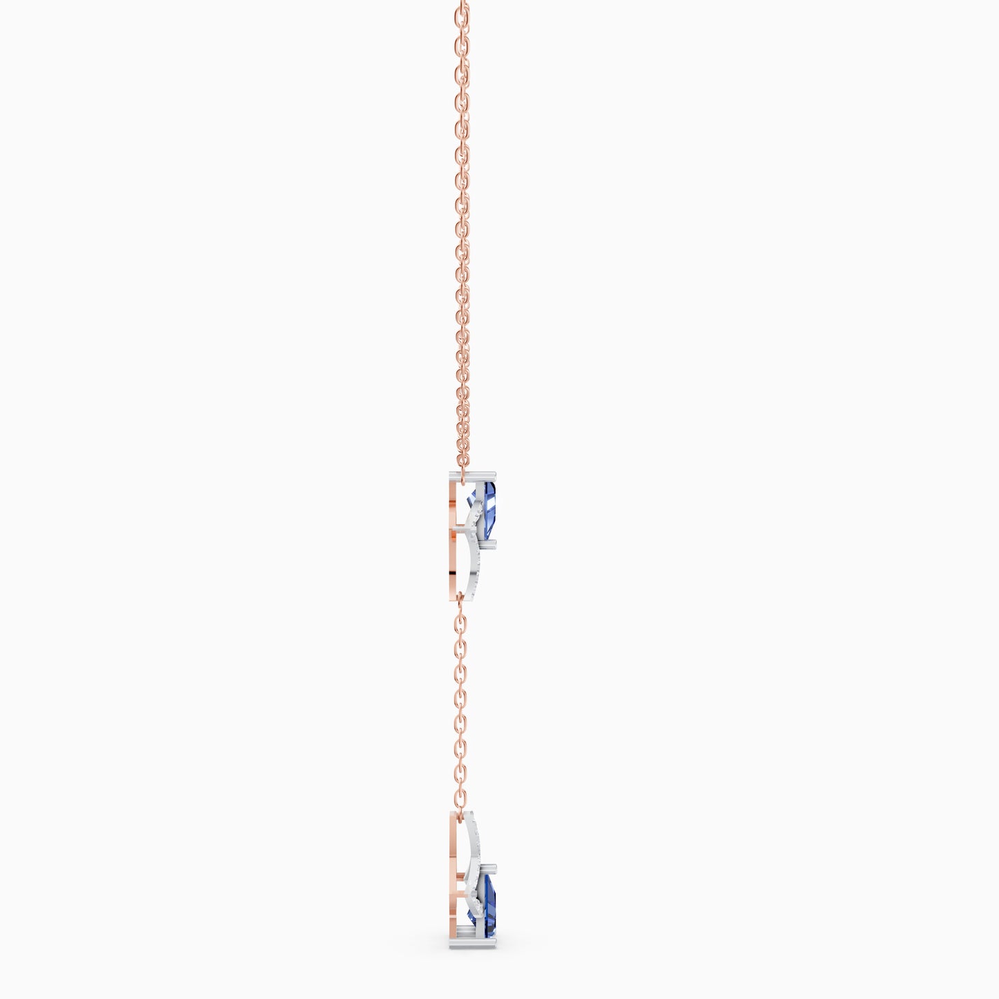 The Modern Triangle-Cut Canopy Lariat Necklace