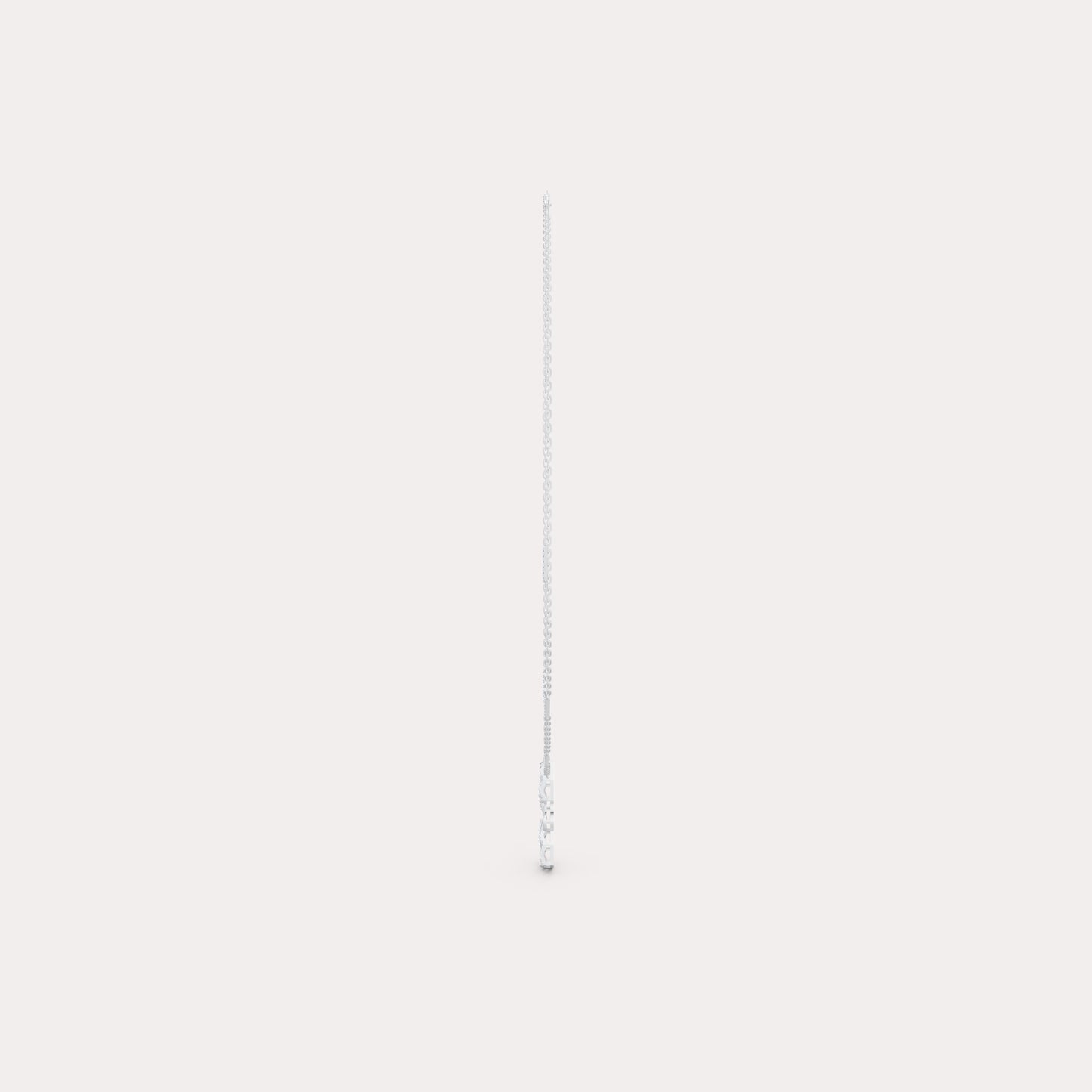 The Triple-Link Geometric Round Solitaire Necklace