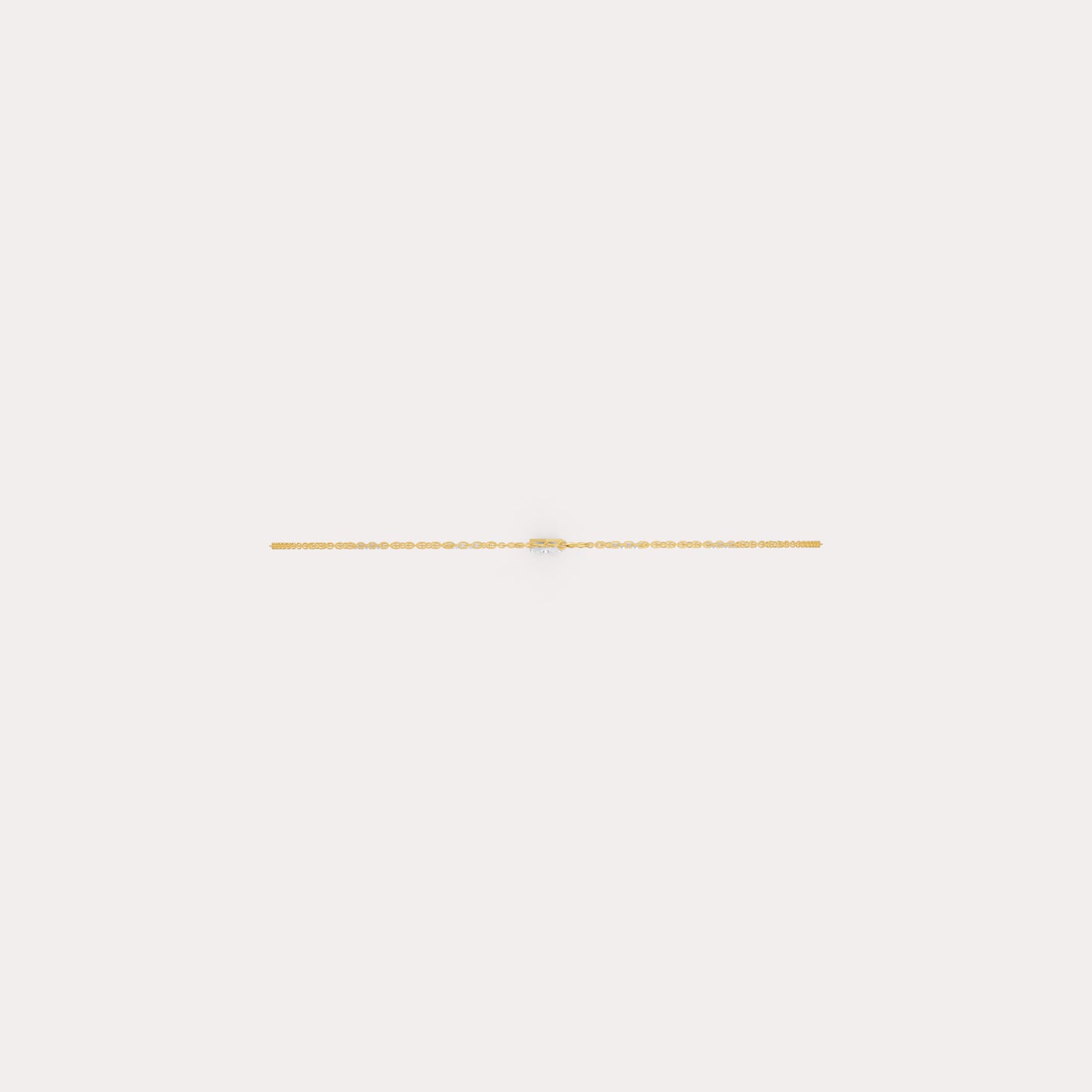 The Triple-Link Geometric Round Solitaire Necklace