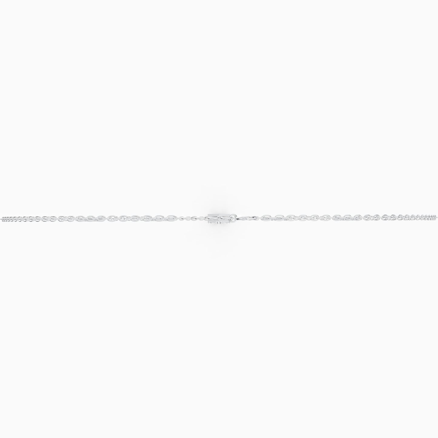 The Triple-Link Geometric Round Solitaire Necklace