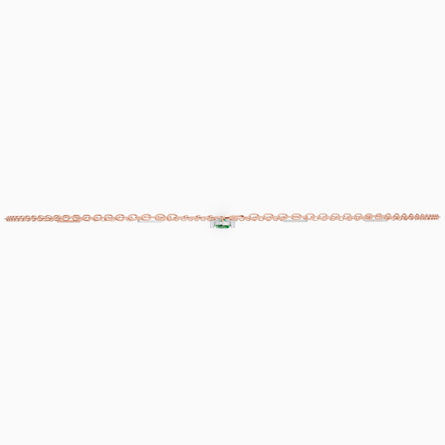 The Geometric Bar Station & Oval Gemstone Pendant