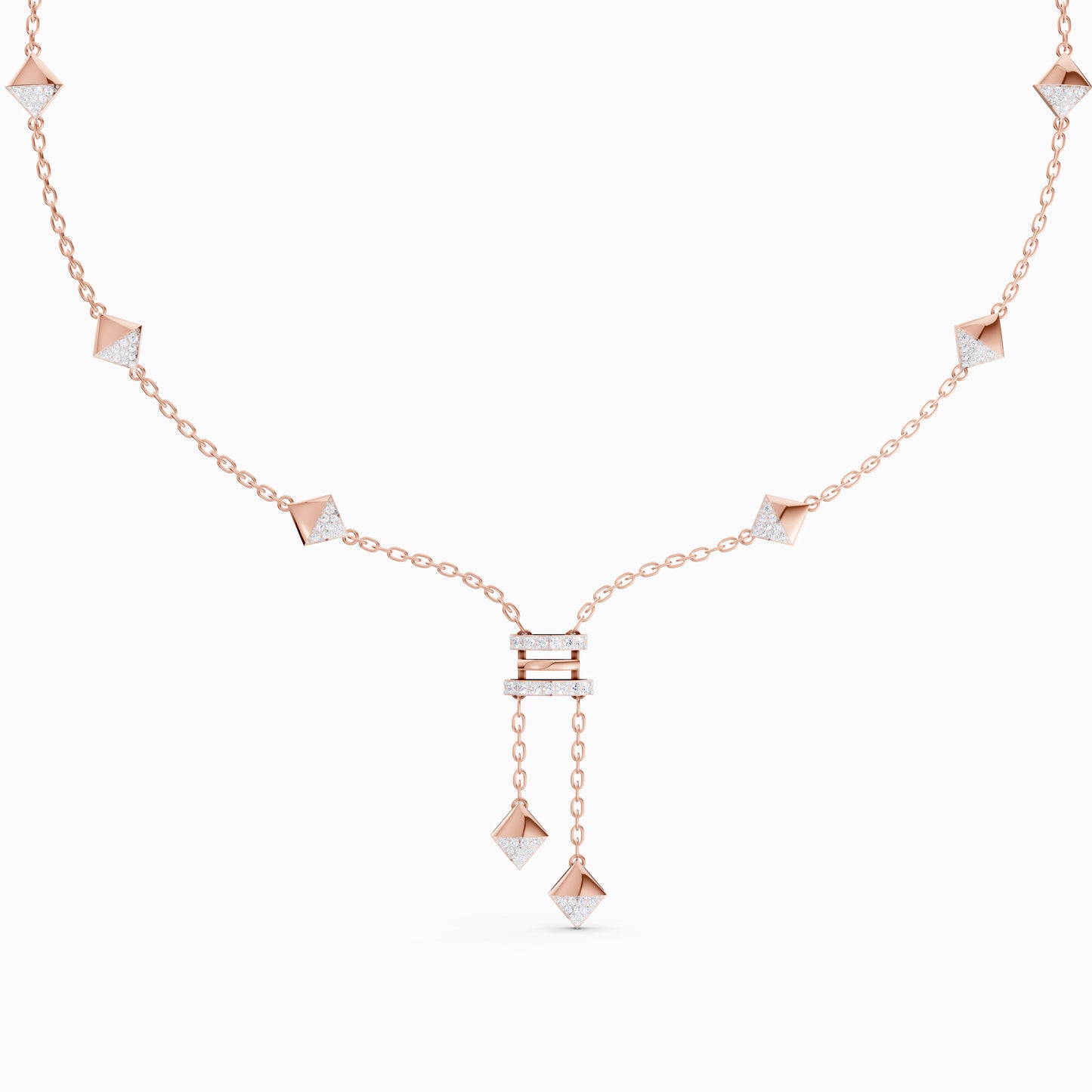 The Architectural Pyramid Cluster & Horizontal Bar Pendant