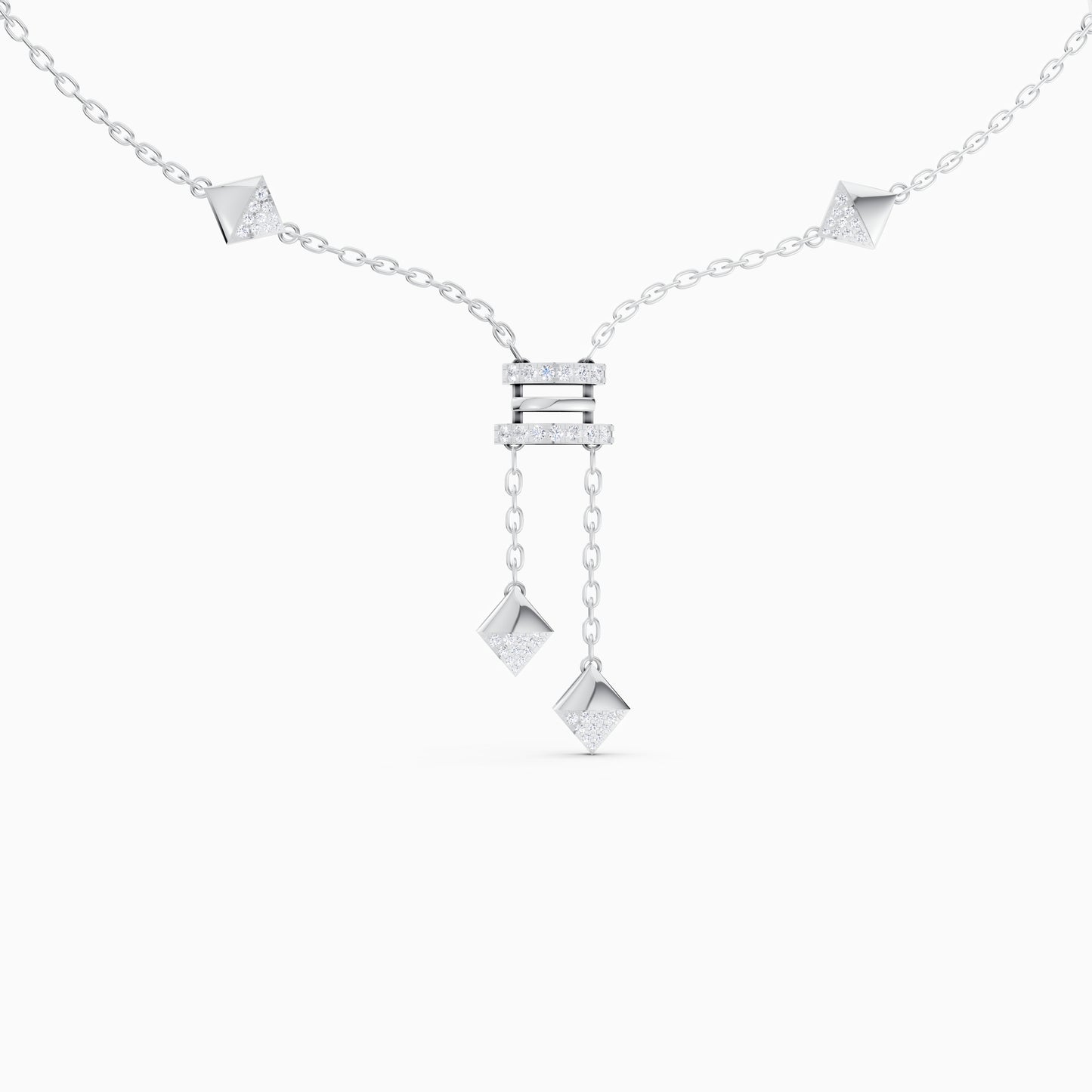The Architectural Pyramid Cluster & Horizontal Bar Pendant