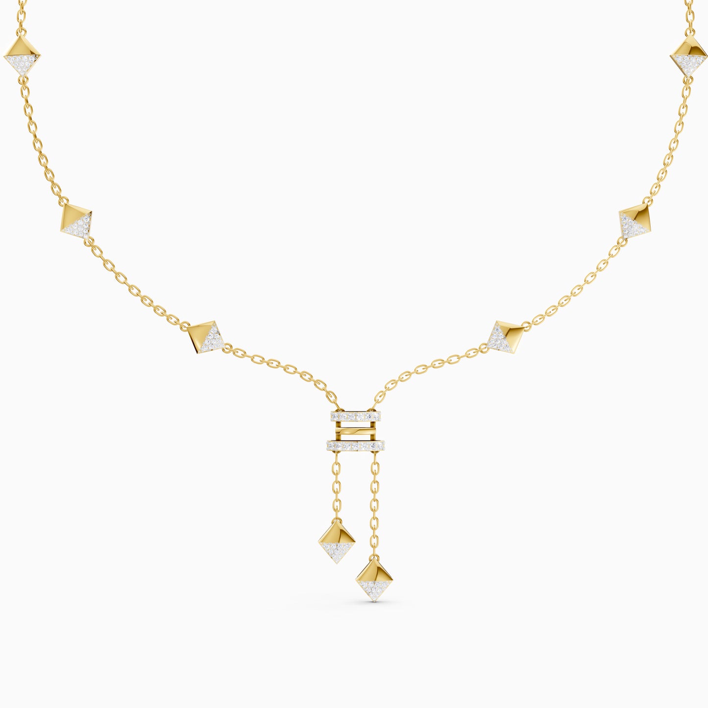 The Architectural Pyramid Cluster & Horizontal Bar Pendant