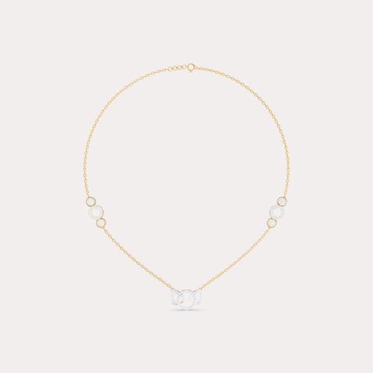 The Round-Cluster Interlocking Triple Ring Pendant