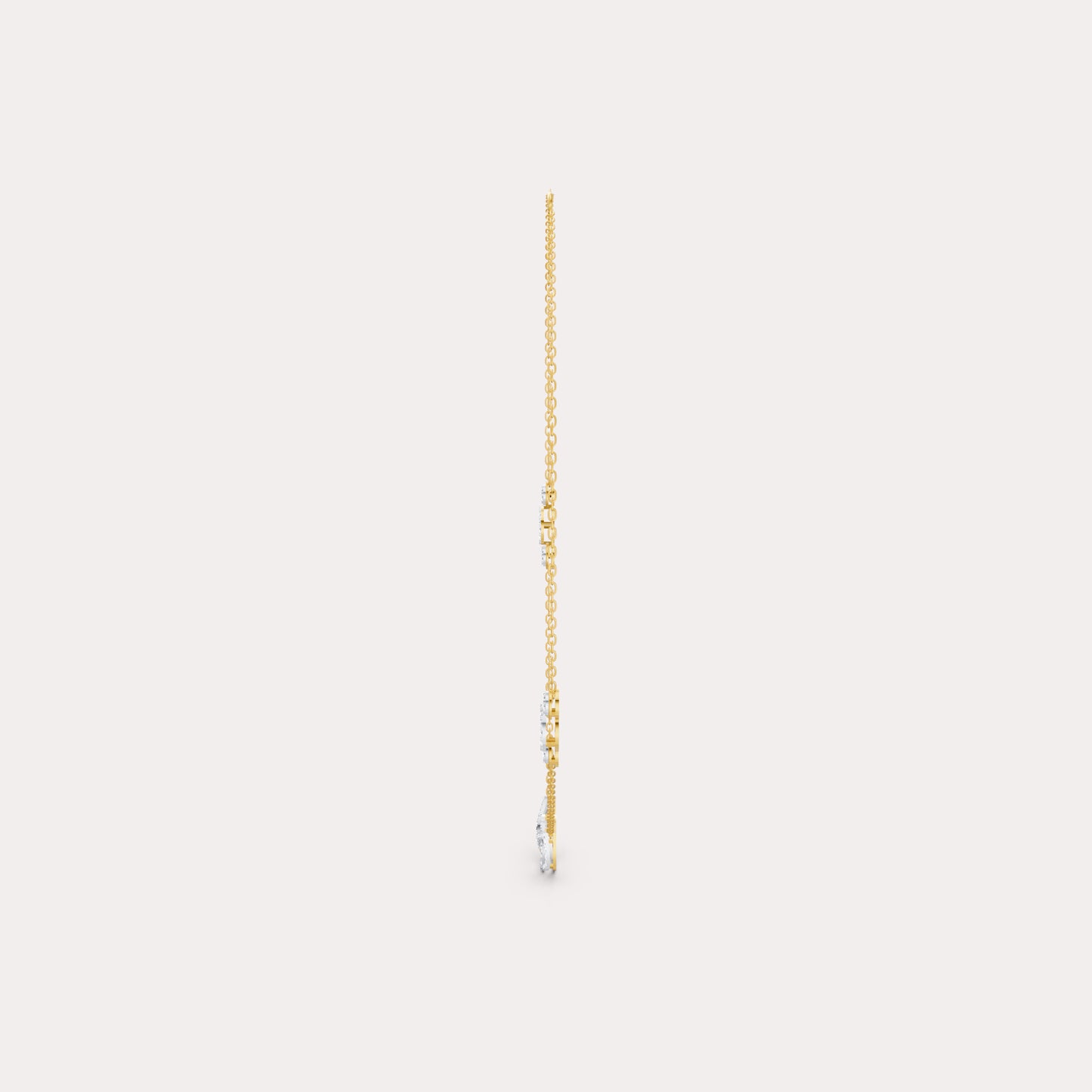 The Round-Cluster Interlocking Triple Ring Pendant