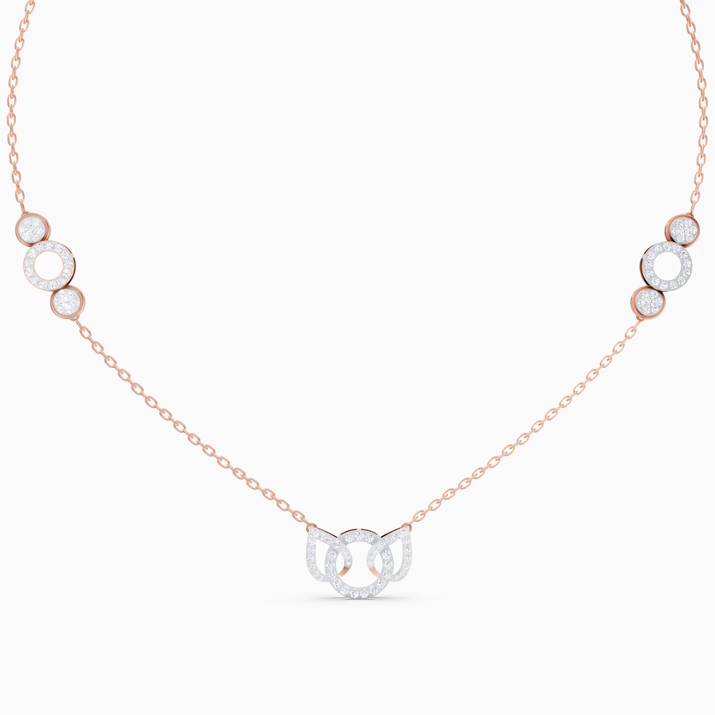 The Round-Cluster Interlocking Triple Ring Pendant