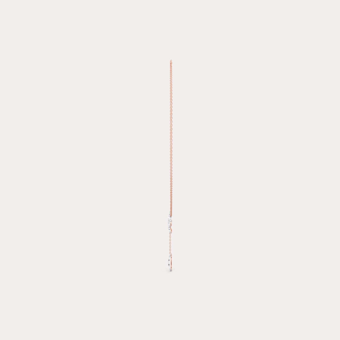 The Linked Round-Stone Curvature & Eternal Loop Necklace